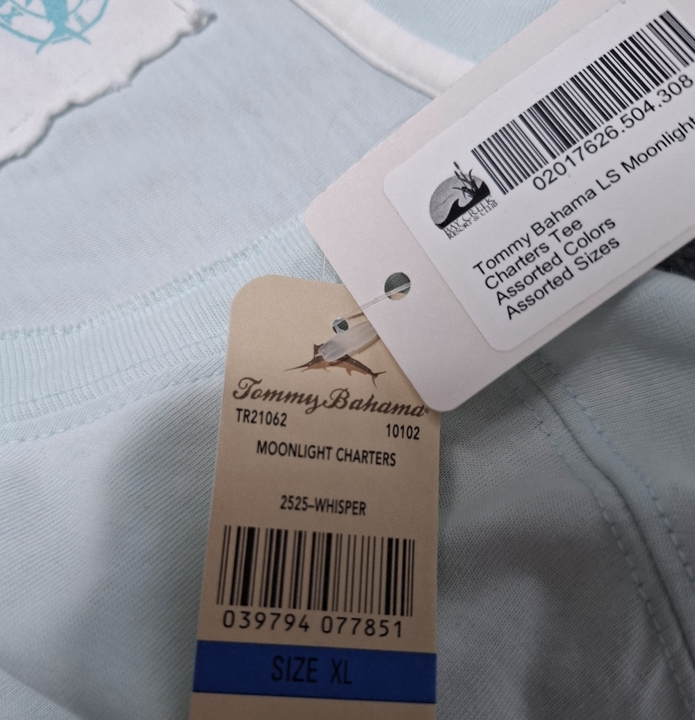 Tommy Bahama Men’s Relax Moonlight Grafic Long Sleeve Cotton Tee Shirt XL NWT - Picture 14 of 14
